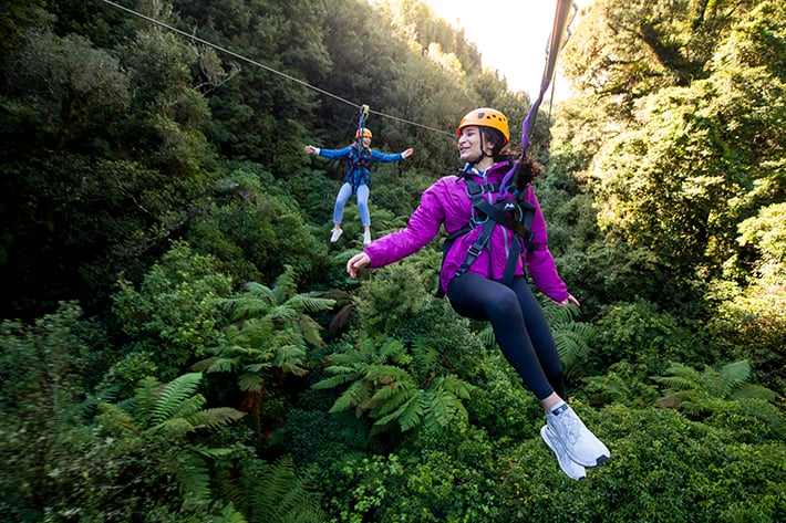 Best zipline in New Zealand tandem