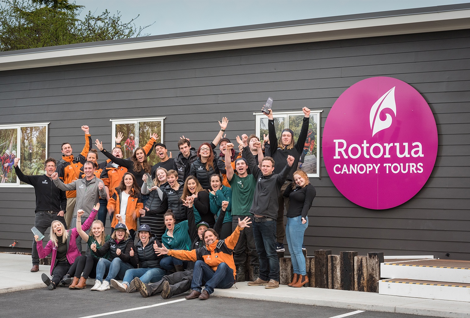 Canopy Tours team from the Zipline in Rotorua