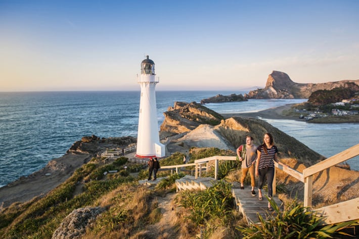 New Zealand selfie spots castlepoint lighthouse