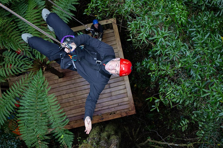 Paul on abseil