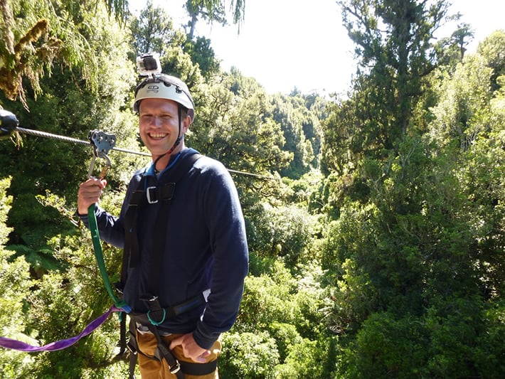 Zipline in Rotorua owner James