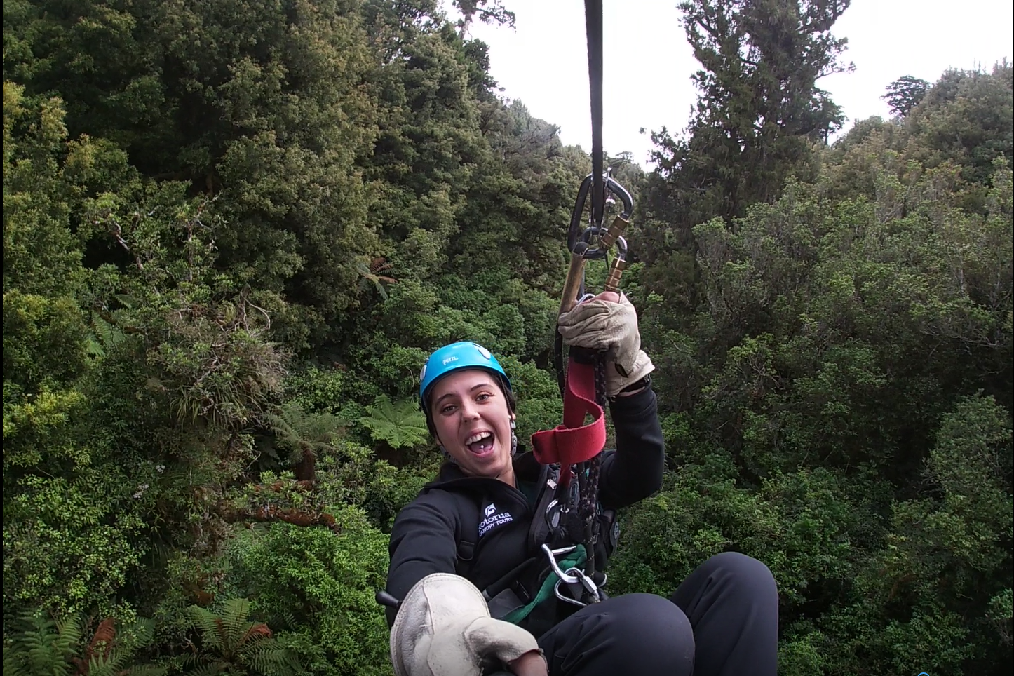 Eco Tours guide Santraea at Rotorua Canopy Tours